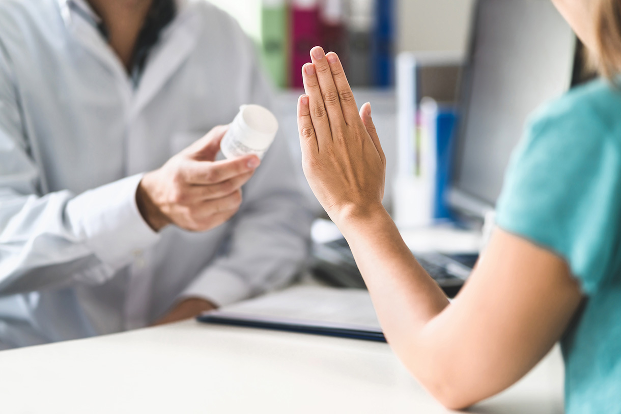 No prescription drugs. Patient refusing to use medication. 